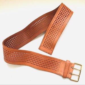 Linea Pelle Genuine Leather light Brown Belt Sz. S